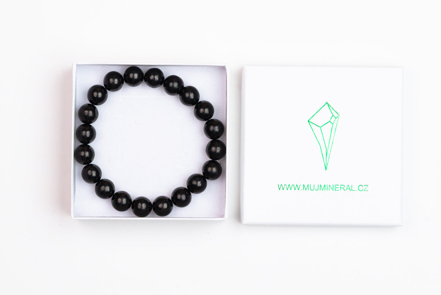 Gagát - Náramek 10 mm