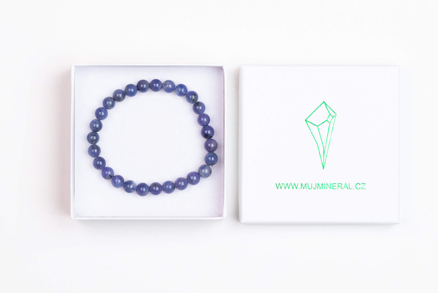 Tanzanit - Náramek 6 mm