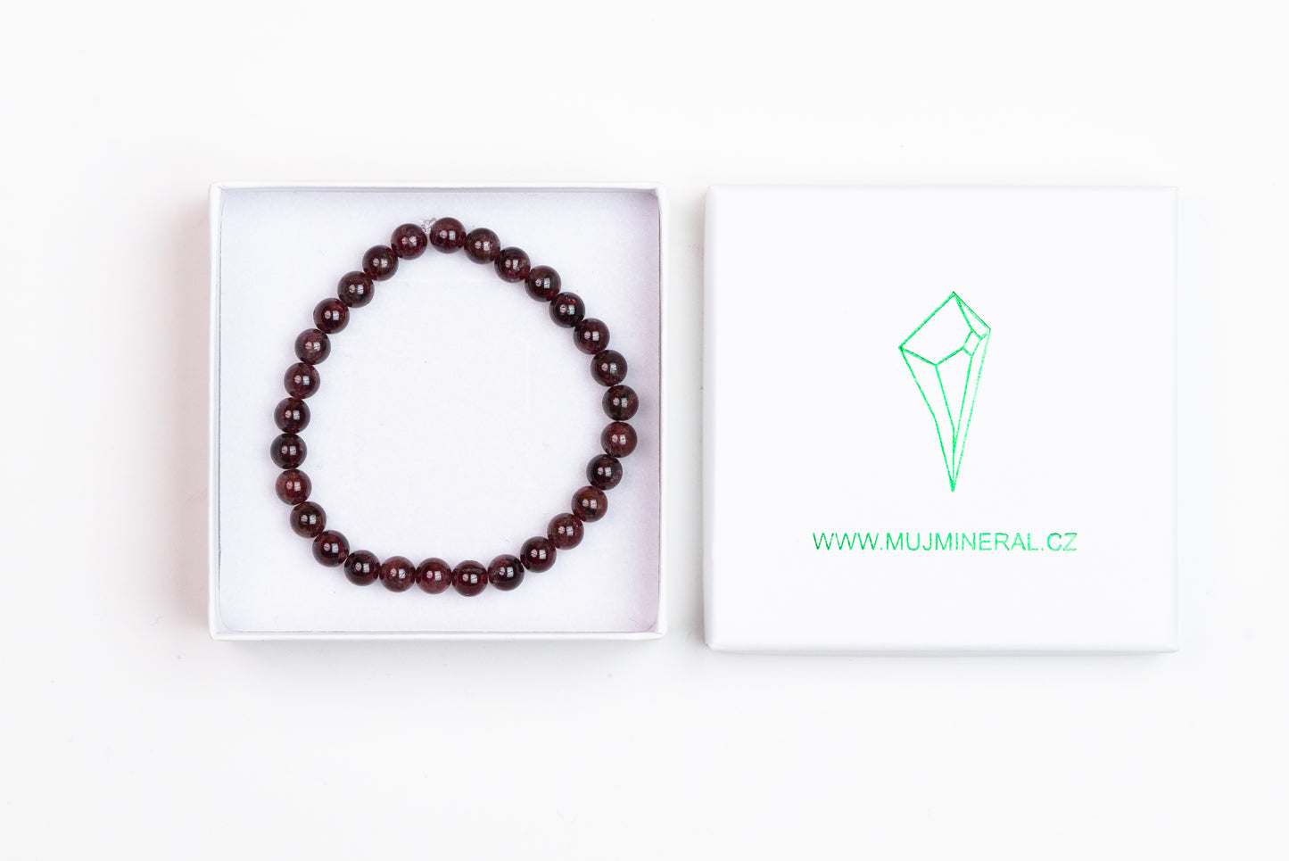 Granát Almandin - Náramek 6 mm