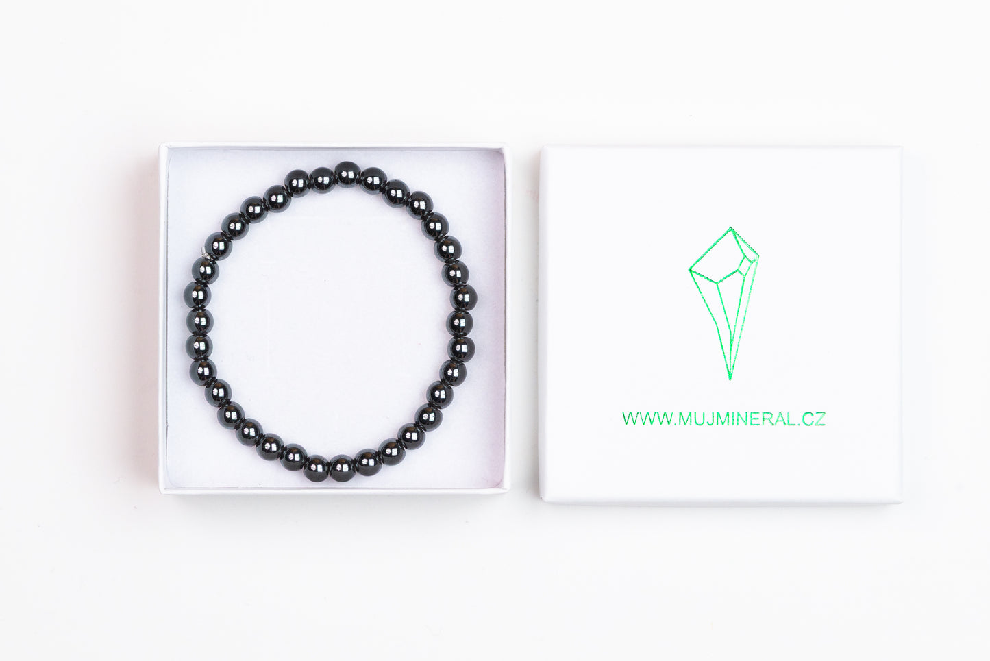 Hematit - Náramek 6 mm