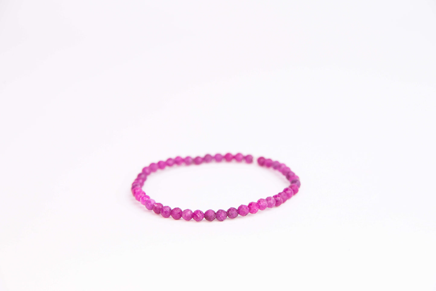 Rubín - Náramek Fasetovaný 4 mm