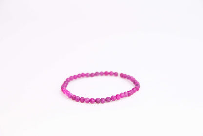 Rubín - Náramek Fasetovaný 4 mm
