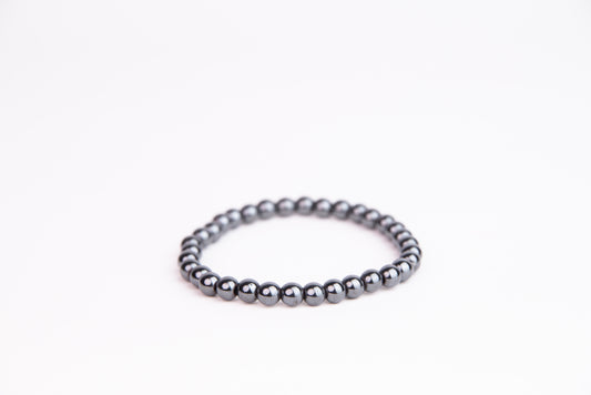 Hematit - Náramek 6 mm