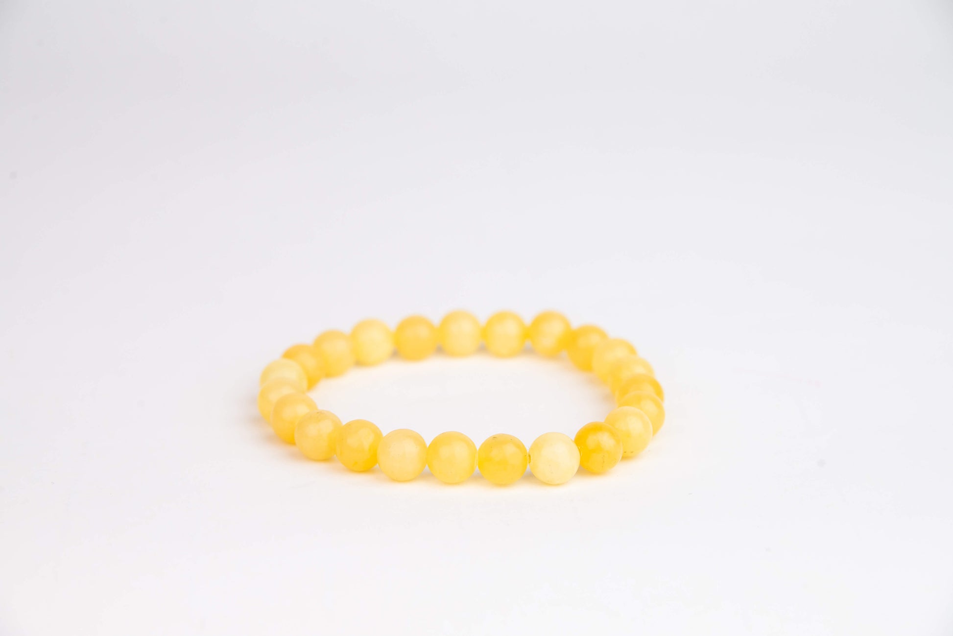 Jadeit Žlutý - Náramek 8 mm