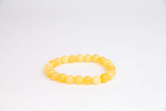 Jadeit Žlutý - Náramek 8 mm