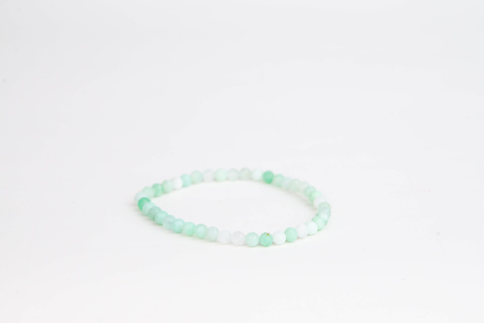 Chrysopras - Náramek Fasetovaný 4 mm