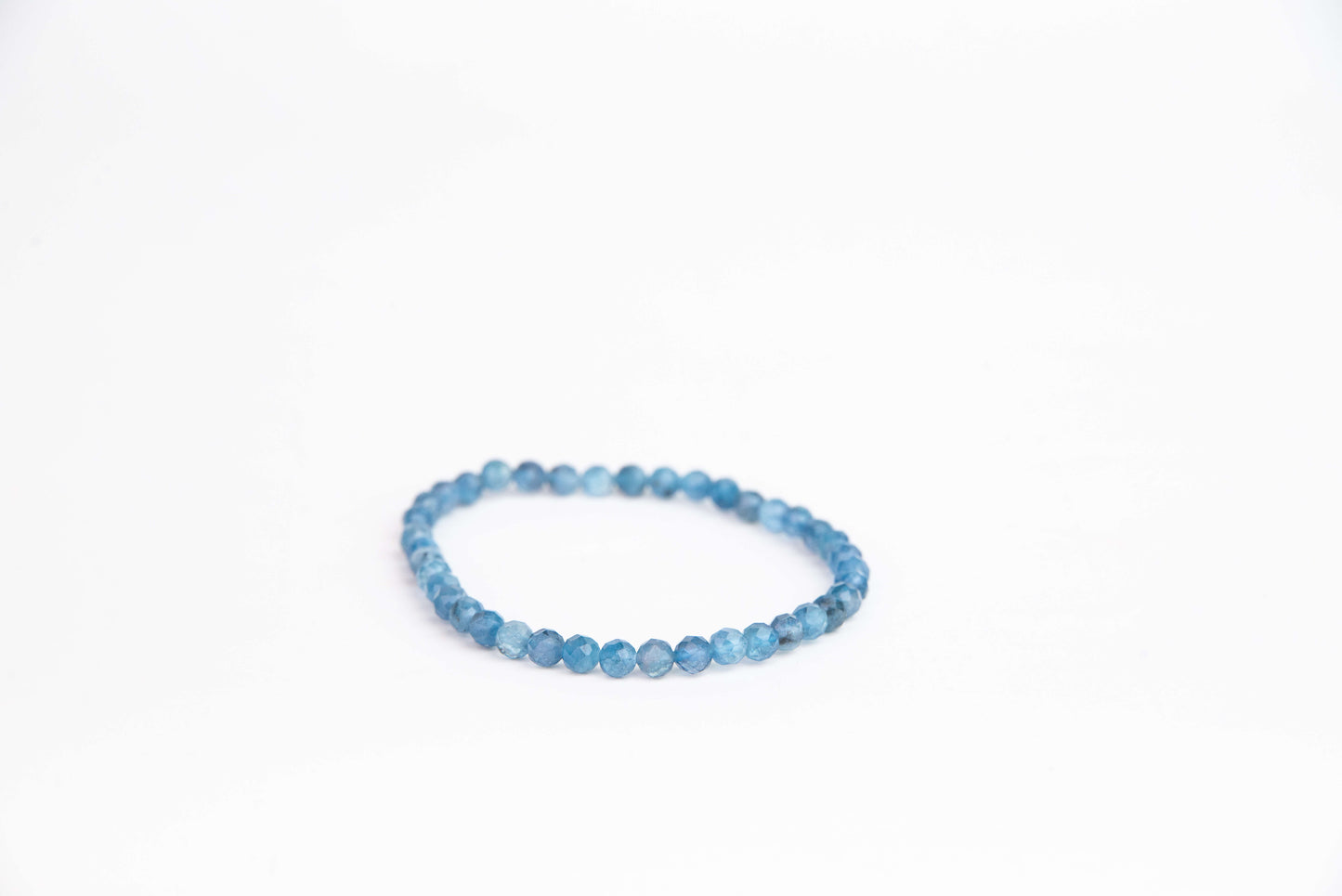 Akvamarín - Náramek Fasetovaný 4 mm