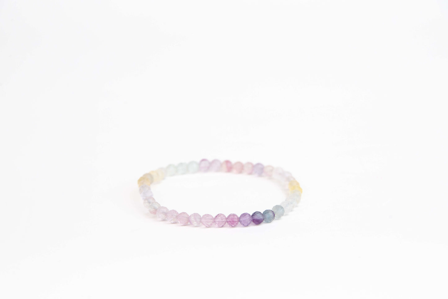 Fluorit - Náramek Fasetovaný 4 mm