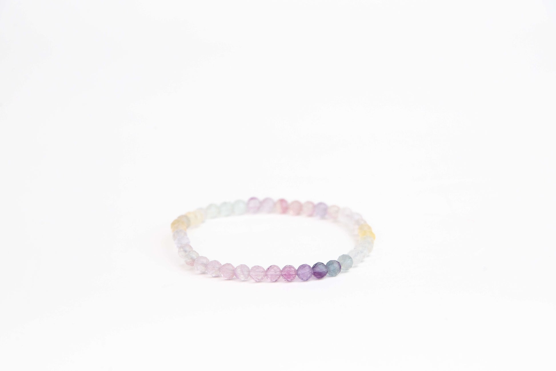 Fluorit - Náramek Fasetovaný 4 mm