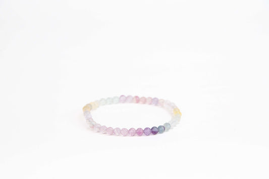 Fluorit - Náramek Fasetovaný 4 mm