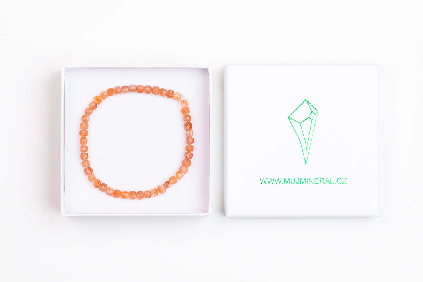 Sluneční kámen - Náramek Fasetovaný 4 mm