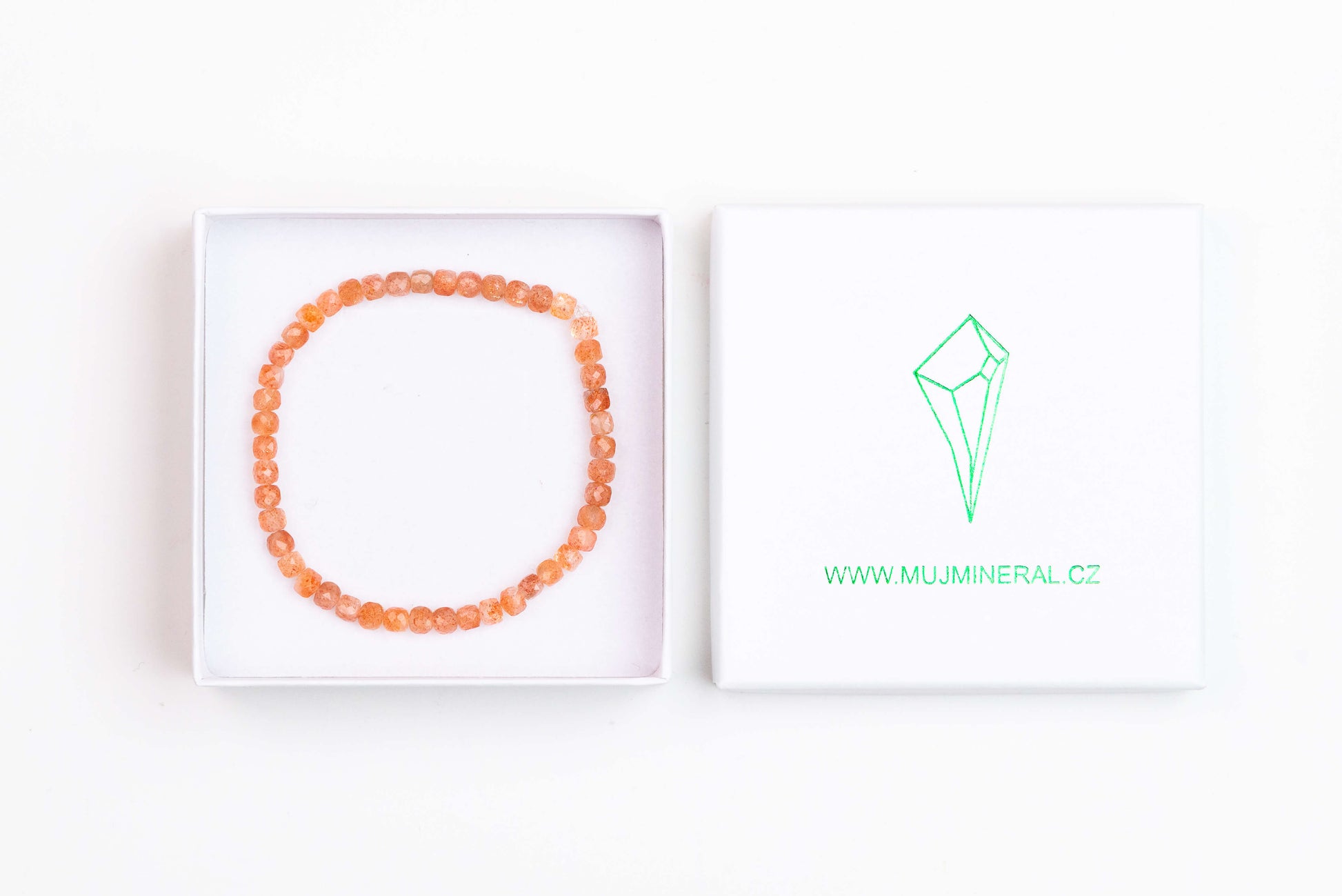 Sluneční kámen - Náramek Fasetovaný 4 mm