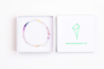 Fluorit - Náramek Fasetovaný 4 mm