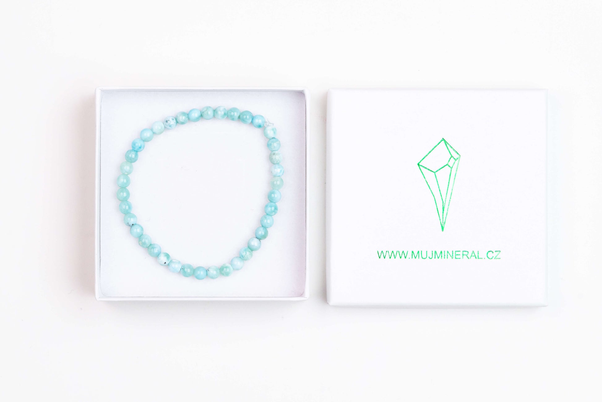 Larimar - Náramek 5 mm