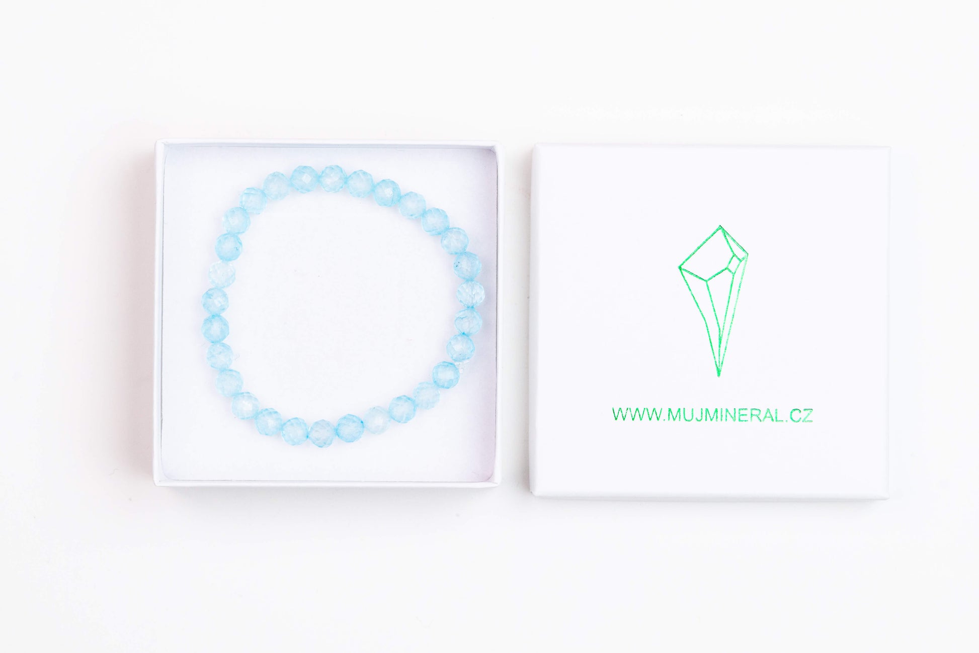 Topaz - Náramek Fasetovaný 8 mm