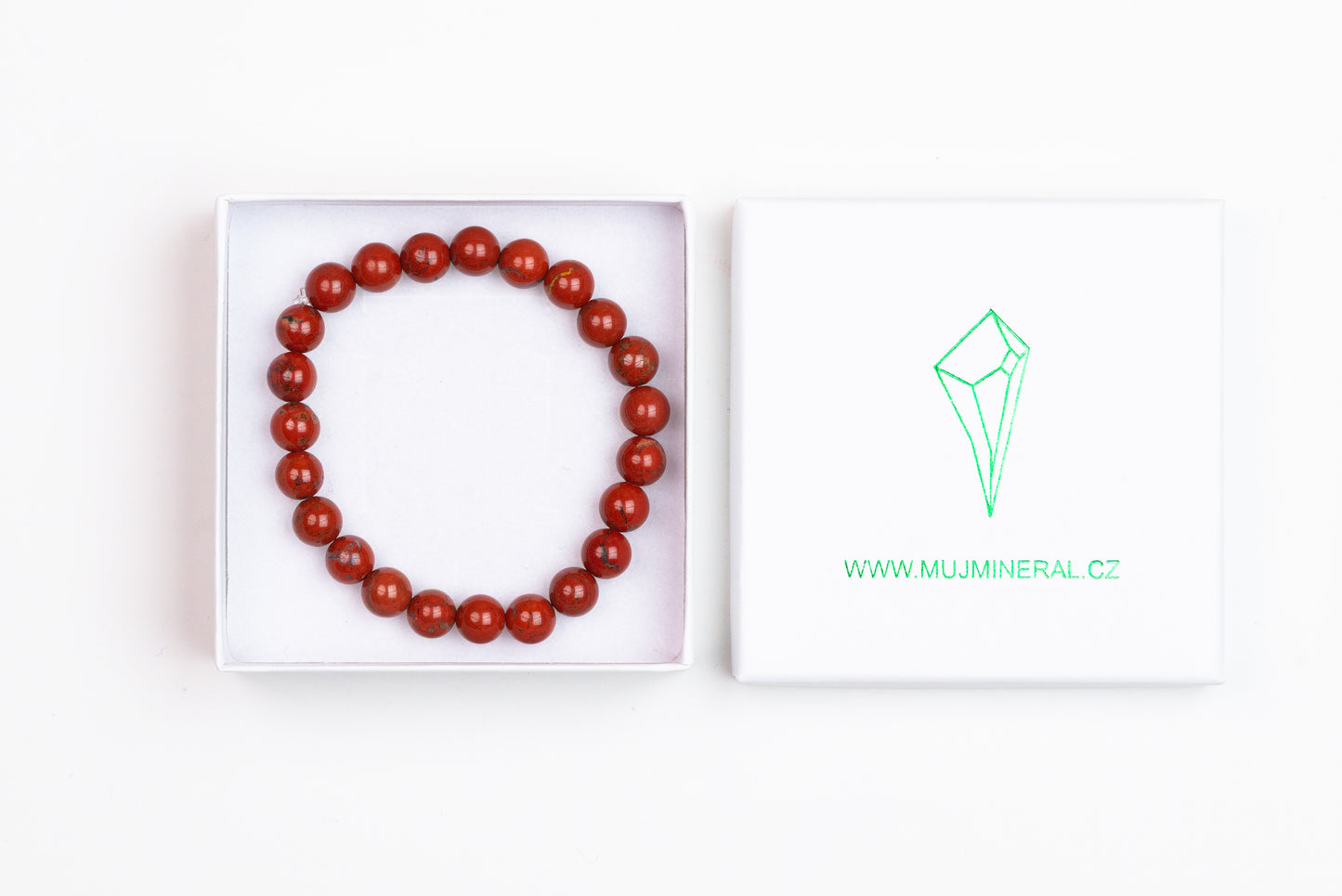 Jaspis Červený - Náramek 8 mm