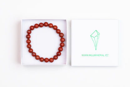 Jaspis Červený - Náramek 8 mm
