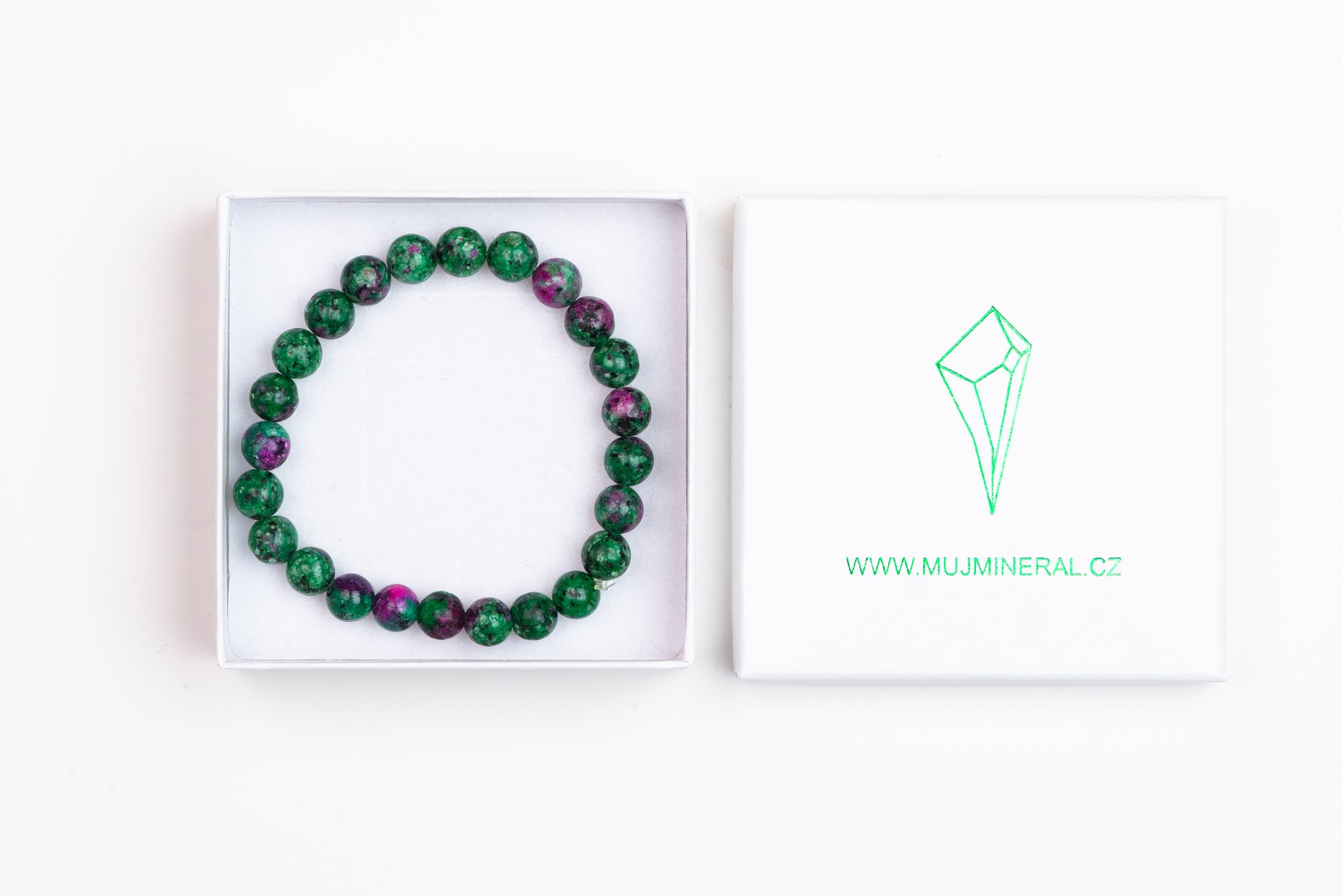 Rubín v Zoisitu - Náramek 8 mm