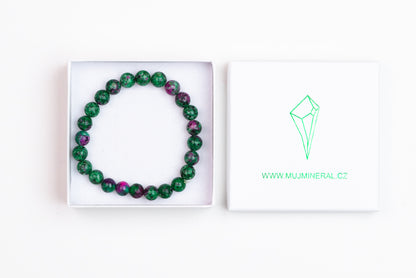 Rubín v Zoisitu - Náramek 8 mm