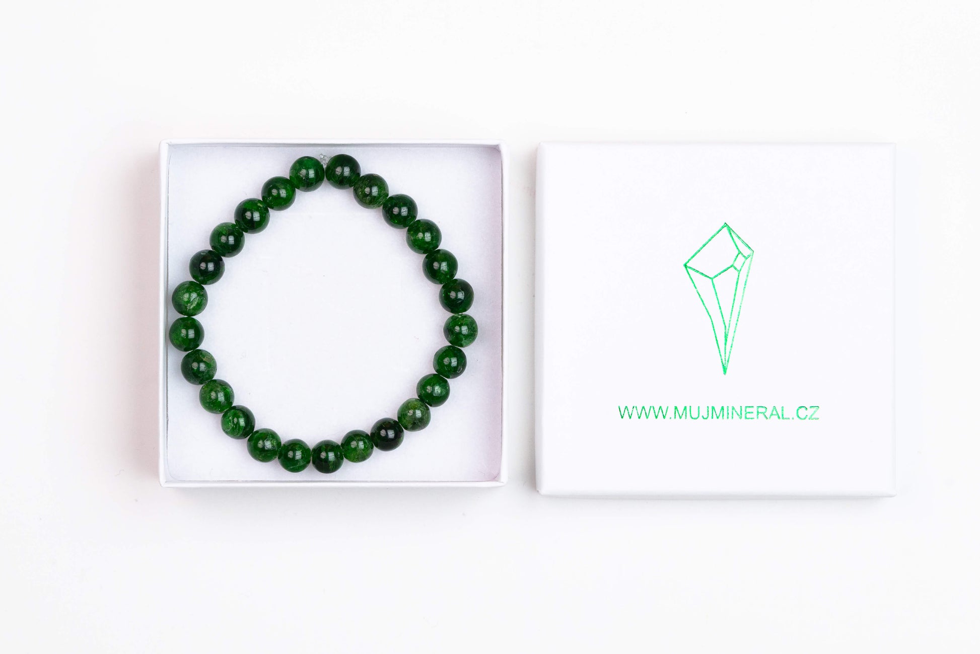Chromdiopsid - Náramek 8 mm