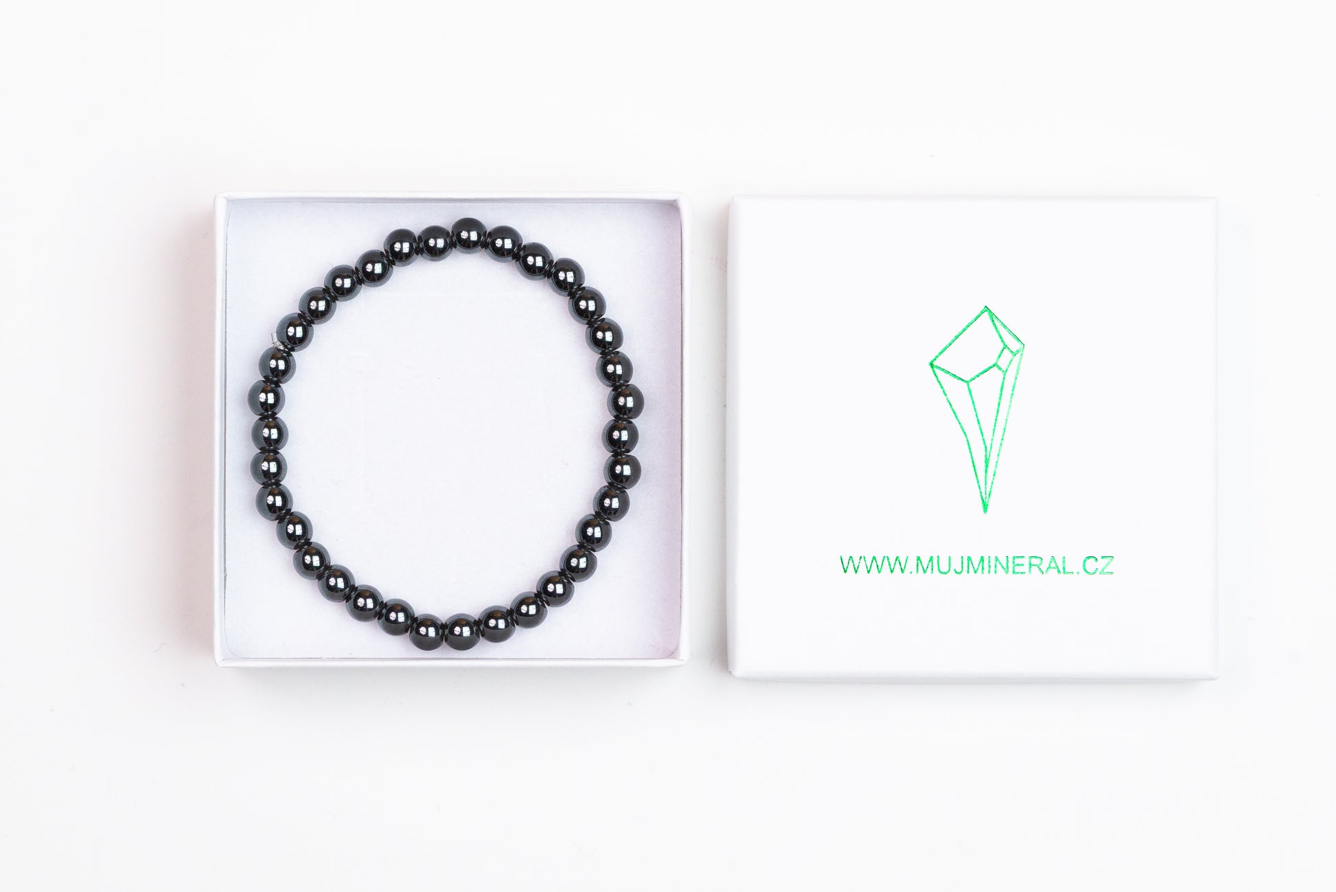 Hematit - Náramek 6 mm