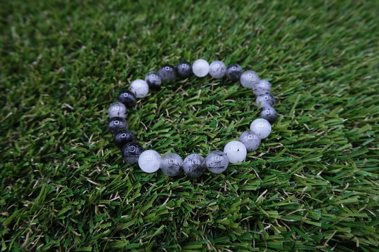 Turmalín v Křišťálu Náramek 8 mm