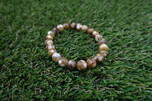 Achát Ohnivý - Náramek 8 mm